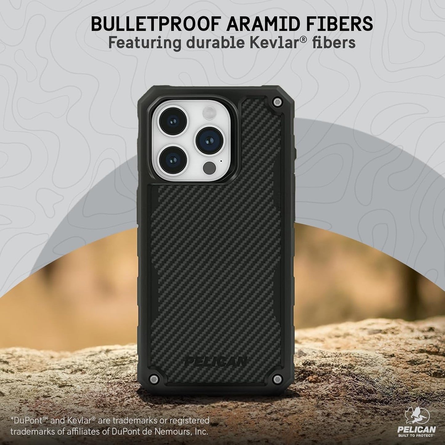 PELICAN SHIELD iPhone15 Pro ケース ケブラー