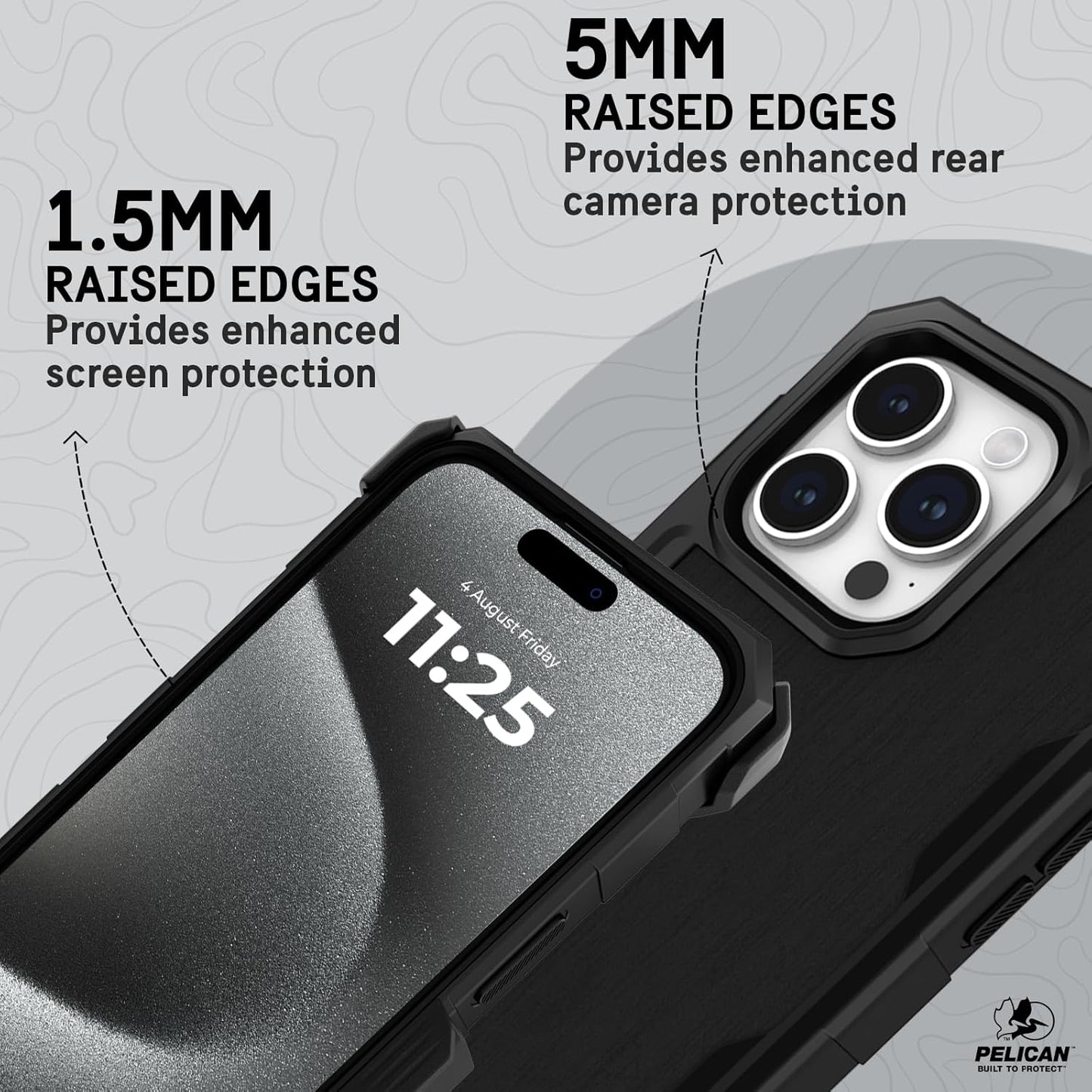 PELICAN SHIELD iPhone15 Pro ケース ブラック