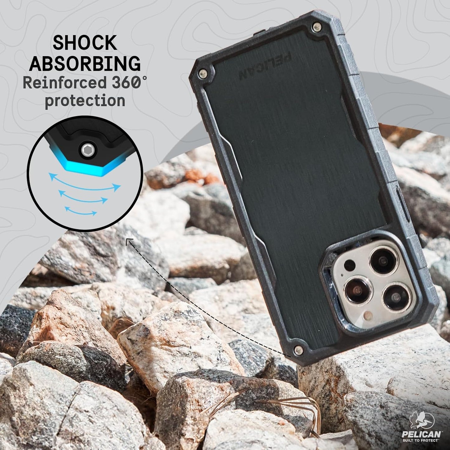 PELICAN SHIELD iPhone15 Pro ケース ブラック