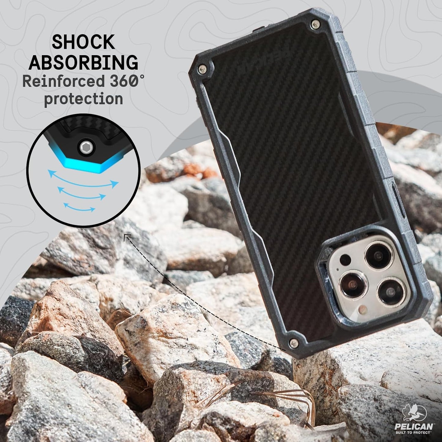 PELICAN SHIELD iPhone15 Pro ケース ケブラー