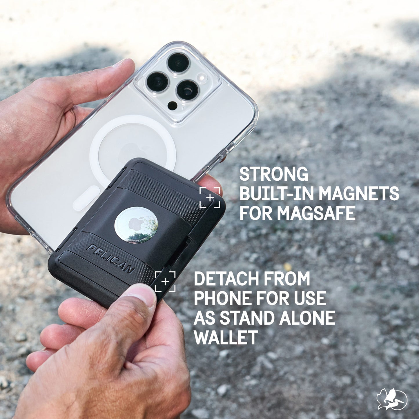 PELICAN PROTECTER MagSafe対応 AirTag収納付き ウォレット