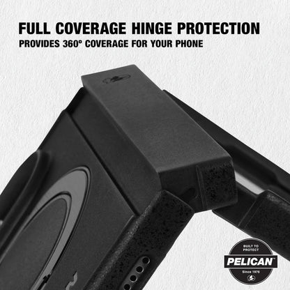 PELICAN PROTECTOR - Black iPhone Duo用ケース　MagSafe対応　360°回転スタンド付き　ブラック　[PP061196]