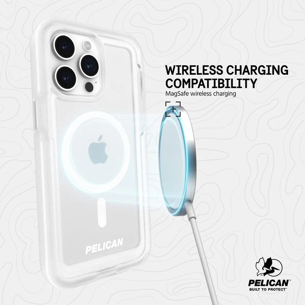 PELICAN VOYAGER - Clear　iPhone15 Pro用ケース　ホルスター付き　MagSafe対応　クリア [PP051500]