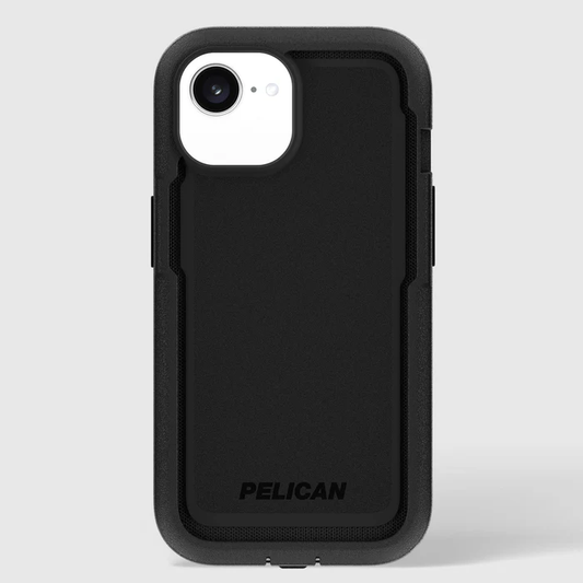 PELICAN VOYAGER - Black　iPhone17e/16e/15/14/13用ケース　ホルダー兼スタンド付き　MagSafe対応　ブラック [PP056582]