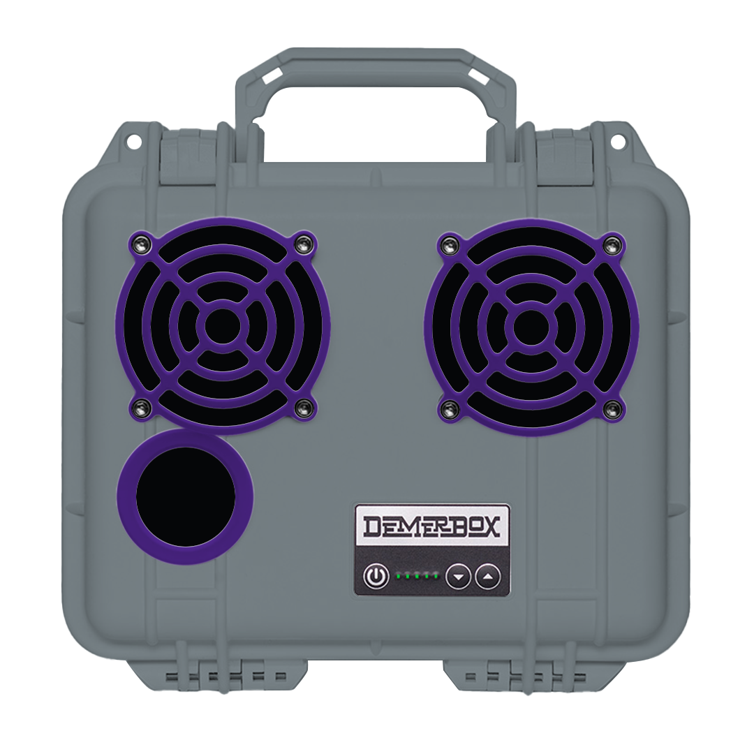 DEMERBOX DB2 防水 Bluetooth スピーカー バイカラー シルバーｘパープル