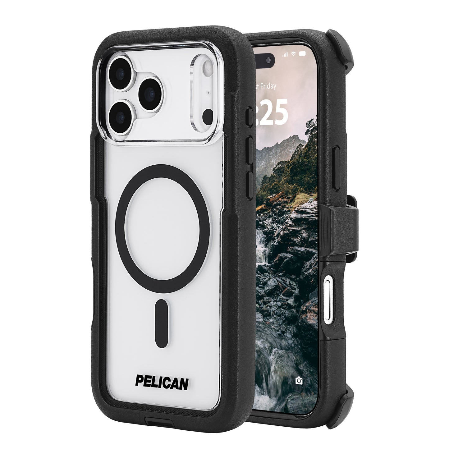 PELICAN VOYAGER iPhone17 Pro Max用 ケース MagSafe対応 ブラック/クリア [PP057862]