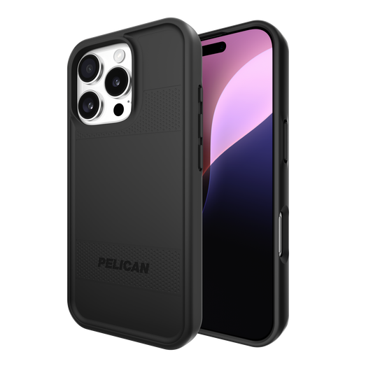 PELICAN PROTECTOR - Black　iPhone16/16Pro/16ProMax用ケース　MagSafe対応　ブラック