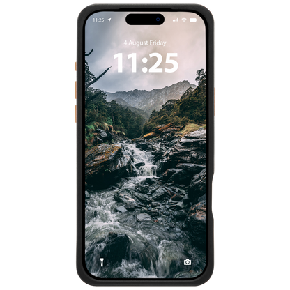 PELICAN VAULT - Black Rip Stop iPhone18 Pro Max/17 Pro Max用ケース　MagSafe対応　ブラックリップストップ　360°回転スタンド付き　[PP061082]
