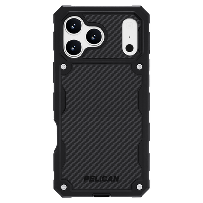 PELICAN SHIELD - Carbon Fiber iPhone18 Pro/17 Pro/18 Pro Max/17 Pro Max用ケース MagSafe対応 カーボンファイバー調
