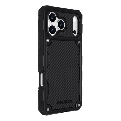 PELICAN SHIELD - Carbon Fiber iPhone18 Pro/17 Pro/18 Pro Max/17 Pro Max用ケース MagSafe対応 カーボンファイバー調