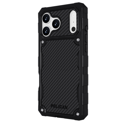 PELICAN SHIELD - Carbon Fiber iPhone18 Pro/17 Pro/18 Pro Max/17 Pro Max用ケース MagSafe対応 カーボンファイバー調