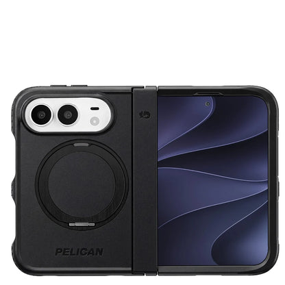 PELICAN PROTECTOR - Black iPhone Duo用ケース　MagSafe対応　360°回転スタンド付き　ブラック　[PP061196]