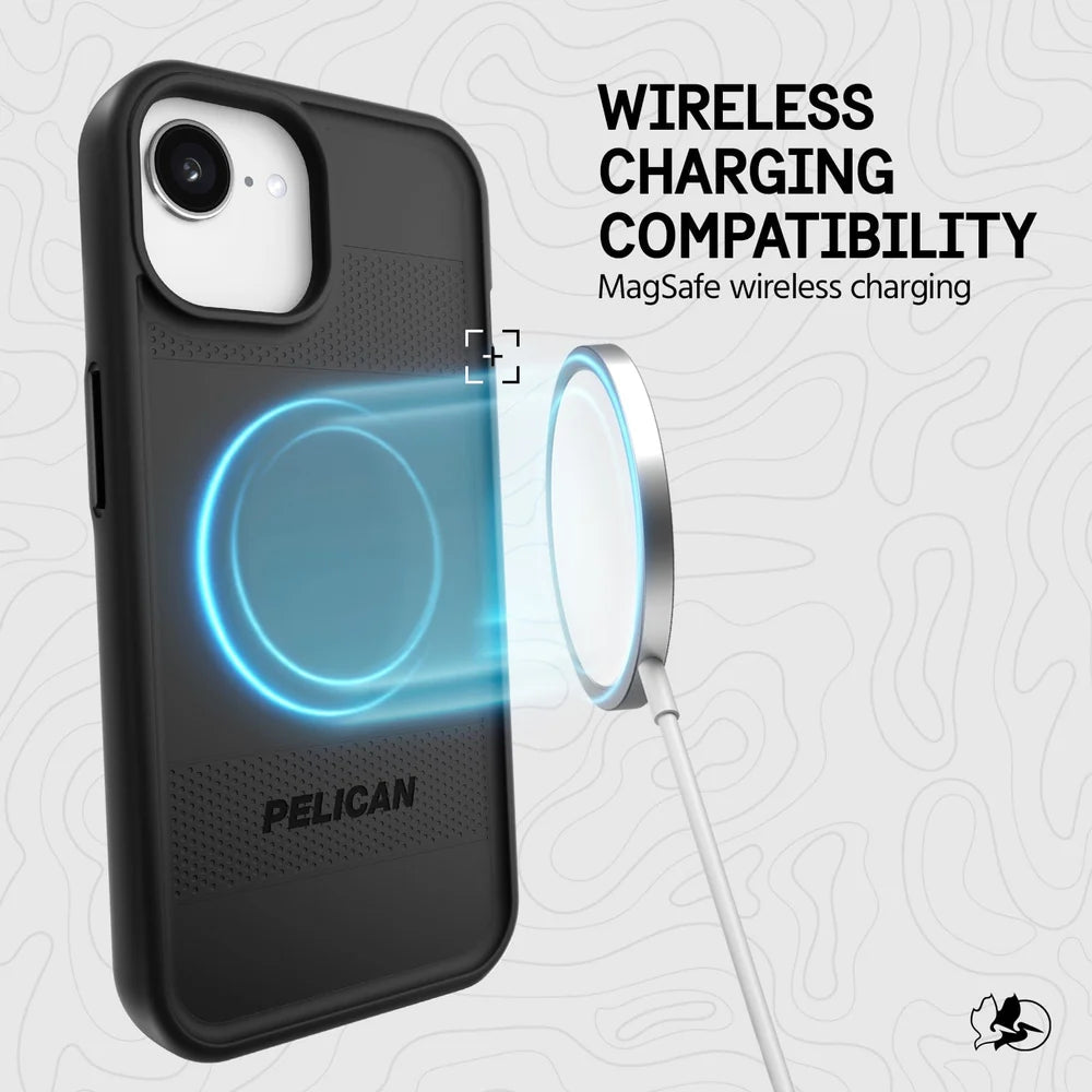 PELICAN PROTECTOR - Black　iPhone17e/16e/15/14/13用ケース　MagSafe対応　ブラック [PP056578]