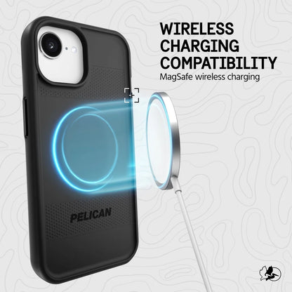 PELICAN PROTECTOR - Black　iPhone17e/16e/15/14/13用ケース　MagSafe対応　ブラック [PP056578]