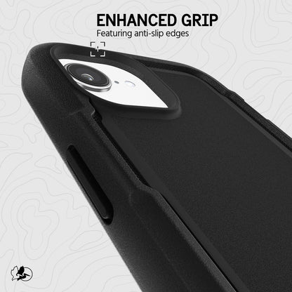 PELICAN VOYAGER - Black　iPhone17e/16e/15/14/13用ケース　ホルダー兼スタンド付き　MagSafe対応　ブラック [PP056582]