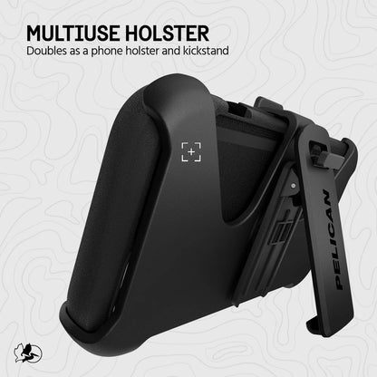 PELICAN VOYAGER - Black　iPhone17e/16e/15/14/13用ケース　ホルダー兼スタンド付き　MagSafe対応　ブラック [PP056582]