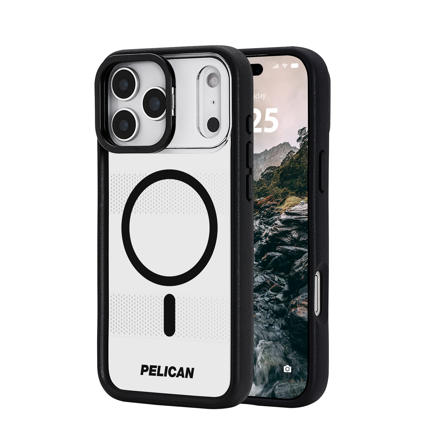 PELICAN PROTECTER iPhone17 Pro Max用 MagSafe対応 クリア スタンド付き [PP057276]