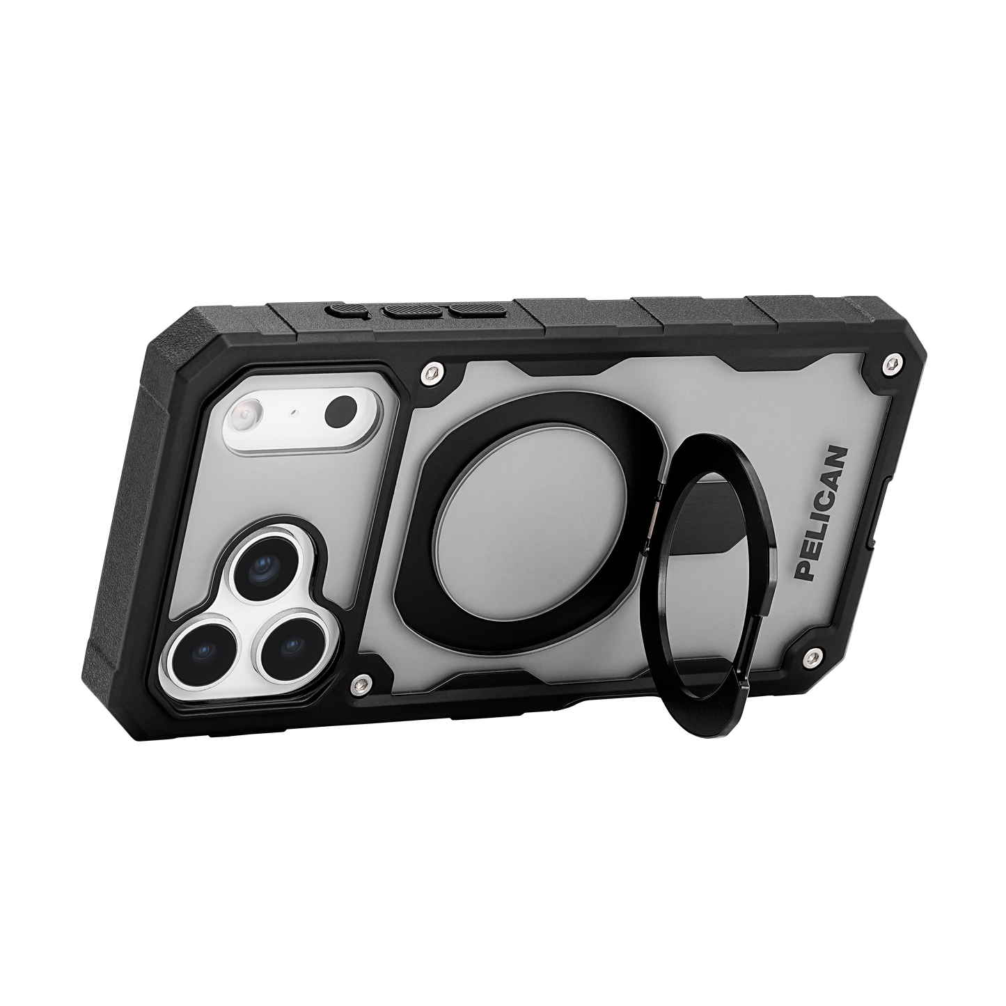 PELICAN SHIELD iPhone17 Pro Max用 ケース MagSafe対応 スモーク スタンド付き [PP057284]