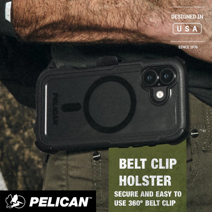 PELICAN VOYAGER iPhone17用 ケース MagSafe対応 ブラック/クリア [PP057858]