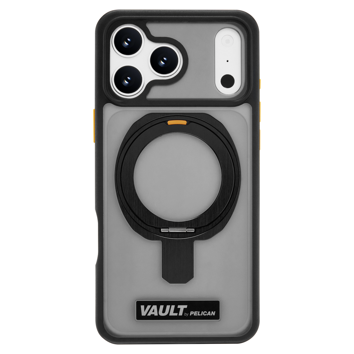 PELICAN VAULT - Smoke iPhone18 Pro/17 Pro/18 Pro Max/17 Pro Max用ケース　MagSafe対応　スモーク　360°回転スタンド付き