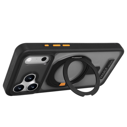 PELICAN VAULT - Smoke iPhone18 Pro/17 Pro/18 Pro Max/17 Pro Max用ケース　MagSafe対応　スモーク　360°回転スタンド付き