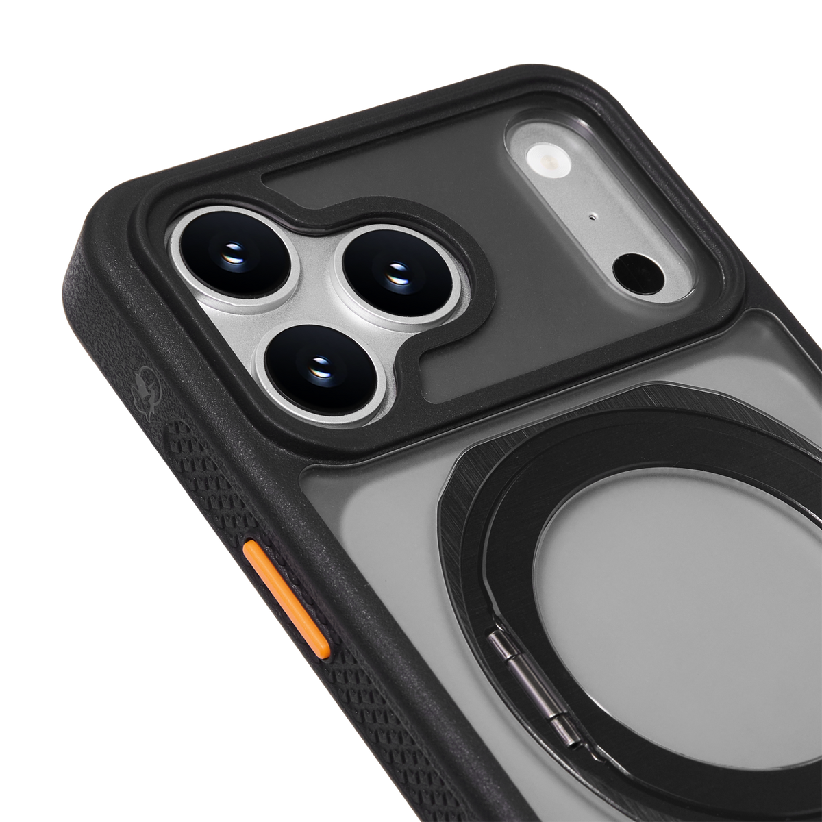 PELICAN VAULT - Smoke iPhone18 Pro/17 Pro/18 Pro Max/17 Pro Max用ケース　MagSafe対応　スモーク　360°回転スタンド付き
