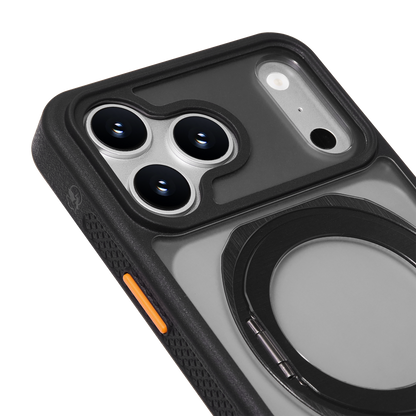 PELICAN VAULT - Smoke iPhone18 Pro/17 Pro/18 Pro Max/17 Pro Max用ケース　MagSafe対応　スモーク　360°回転スタンド付き