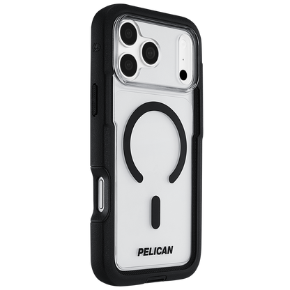 PELICAN VOYAGER - Black/Clear iPhone18 Pro/17 Pro/18 Pro Max/17 Pro Max用 ケース MagSafe対応 ブラック/クリア